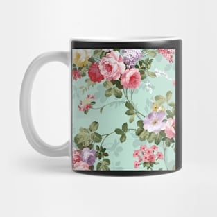 Floral Pattern, Flower Design, Artwork, Vector, Graphic Mug